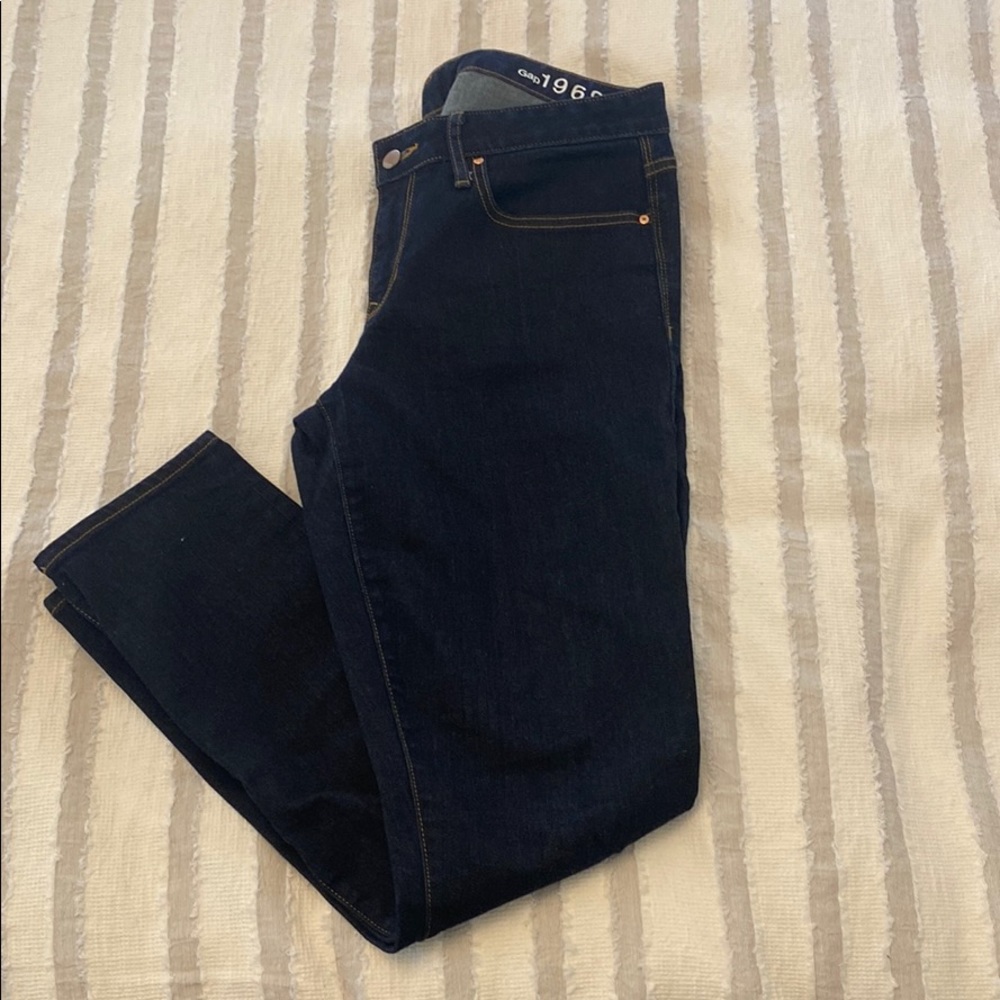 Gap 1969 always skinny dark jeans